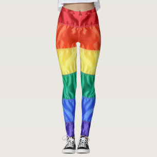 Regnbåge i flagga rand HBT-HBT-Q+ gay pride Leggings