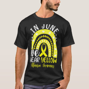 Regnbåge i juni Vi Bära Gult Albinism Awareness T Shirt
