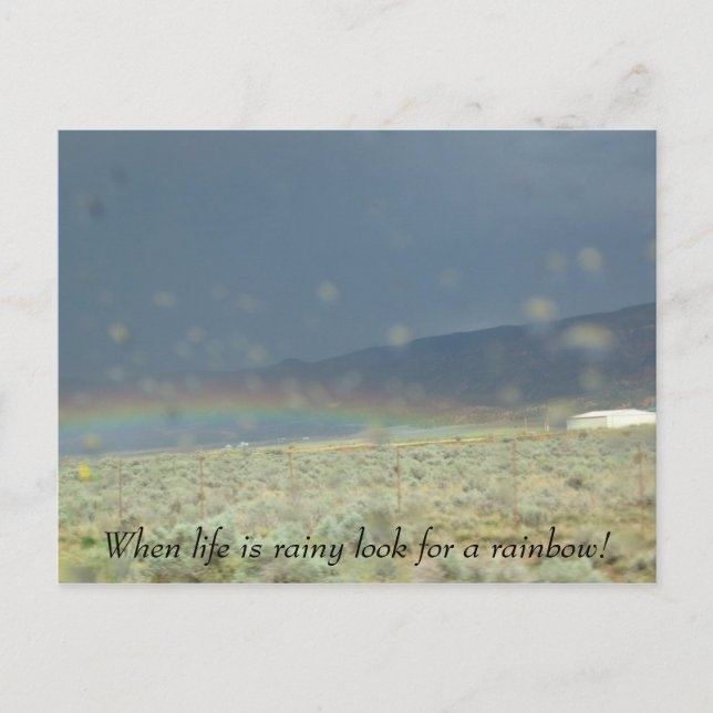 Regnbåge i livet. vykort (Framsida)