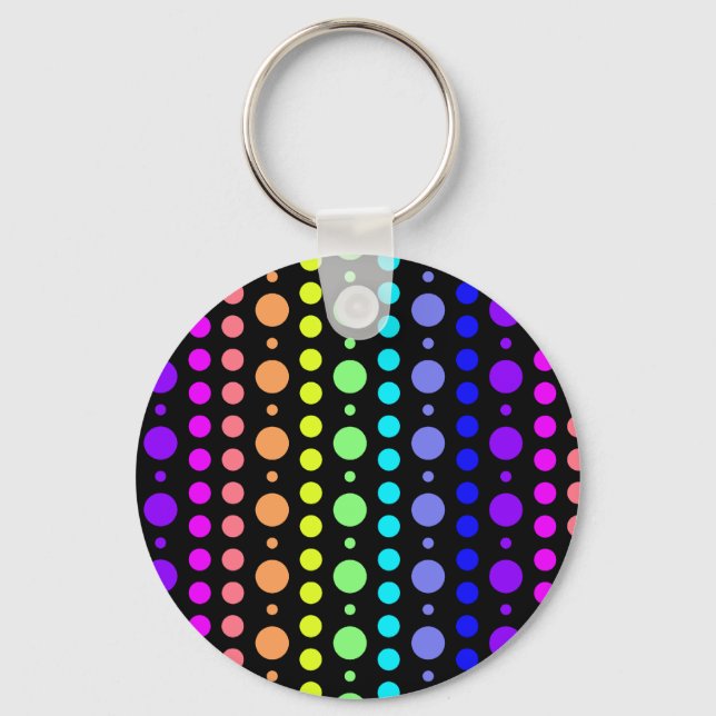 Regnbåge i nyckelringen Dots Nyckelring (Framsida)