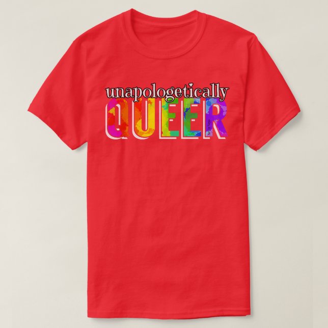 Regnbåge i opologetiskt köer t shirt (Design framsida)