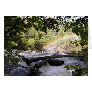 Regnbåge i ram hälsningskort