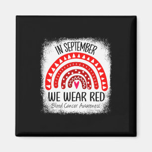 Regnbåge i september: Vi Bära Red Blood Cancer Awa Magnet