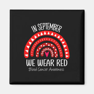 Regnbåge i september: Vi Bära Red Blood Cancer Awa Magnet