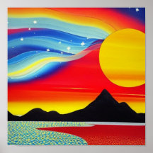 Regnbåge i Sol Poster