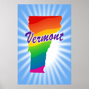 Regnbåge i Vermont Poster