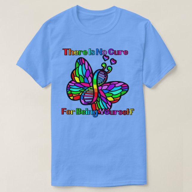 Regnbåge inget botemedel t shirt (Design framsida)
