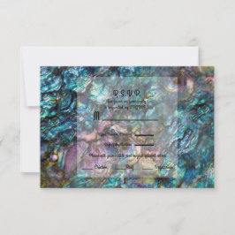 Regnbåge Iridescent Abalone Havsskal Svar på inbju