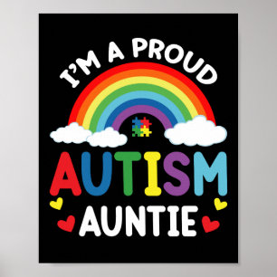 Regnbåge Jag Är En Stolt Autism Faster Autism Acce Poster