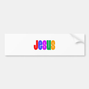 Regnbåge Jesus Bildekal