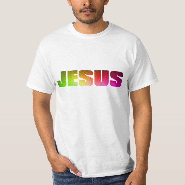 Regnbåge Jesus T-shirt (Framsida)