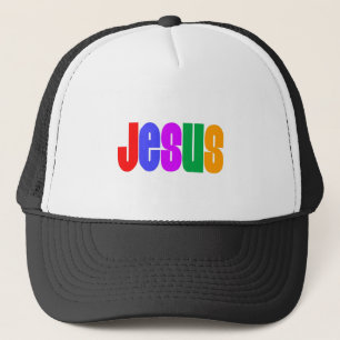 Regnbåge Jesus Truckerkeps