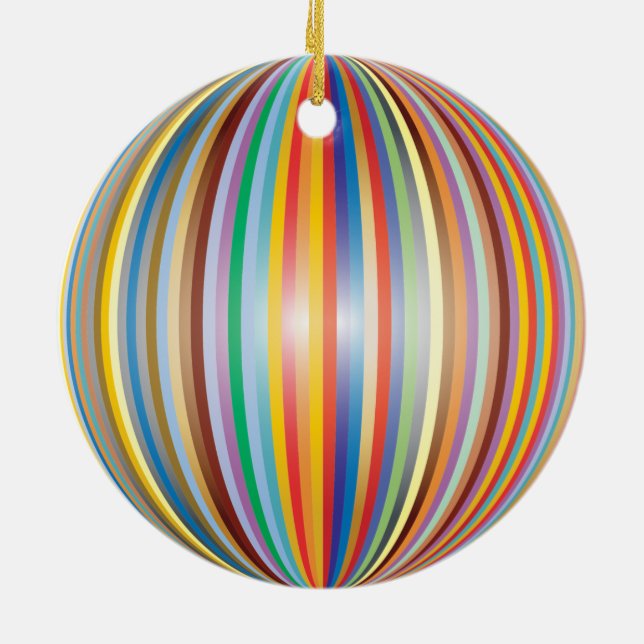 Regnbåge Julgransprydnad Keramik (Baksidan)
