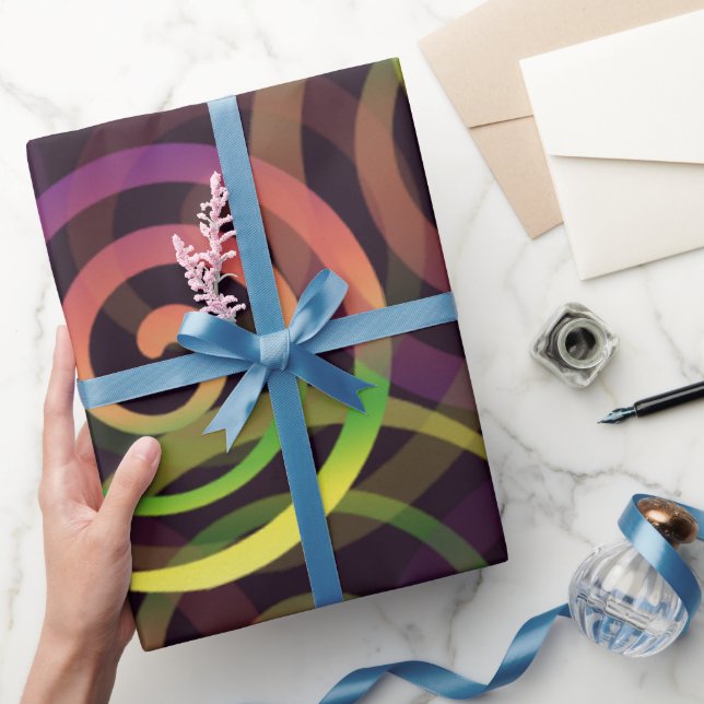Regnbåge julmönster presentpapper (Gifting)