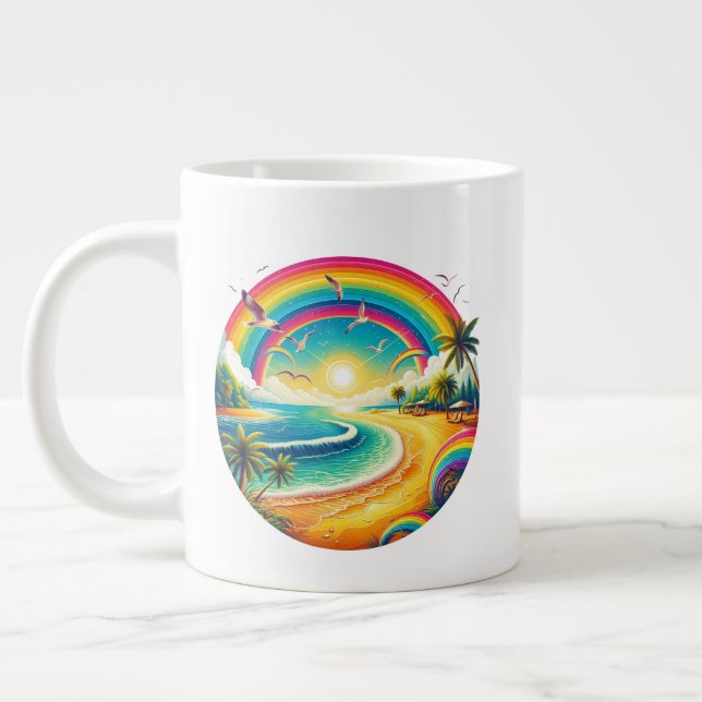 Regnbåge Jumbo Mugg (Vänster)