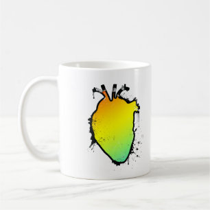 regnbåge kaffemugg