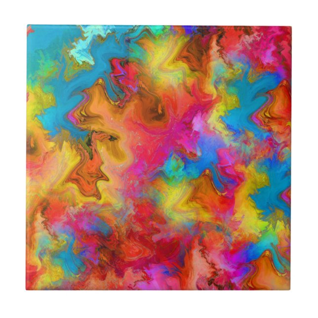 regnbåge kakelplatta (Framsidan)