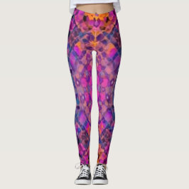 regnbåge, kaleidoskop leggings