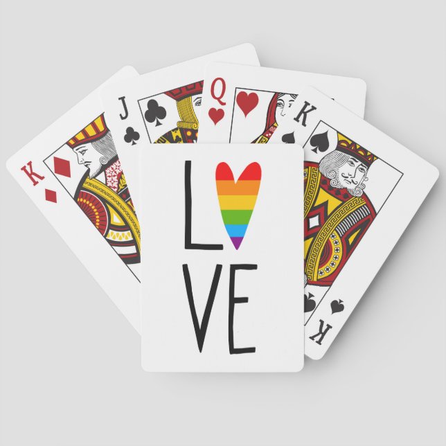 Regnbåge Kärlek Casinokort (Baksidan)