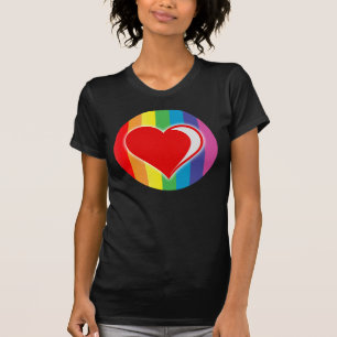 regnbåge kärlek. tee shirt