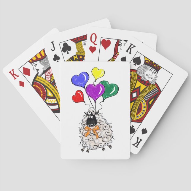 Regnbåge - klassiskt uppspelningskort för får casinokort (Baksidan)