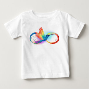 Regnbåge Kolibri med Oändlighetssymbol T Shirt