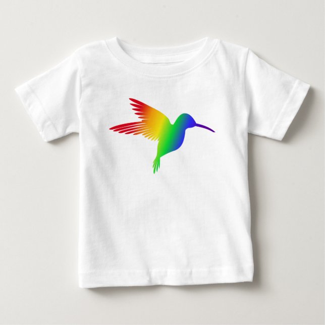 Regnbåge Kolibri T Shirt (Framsida)