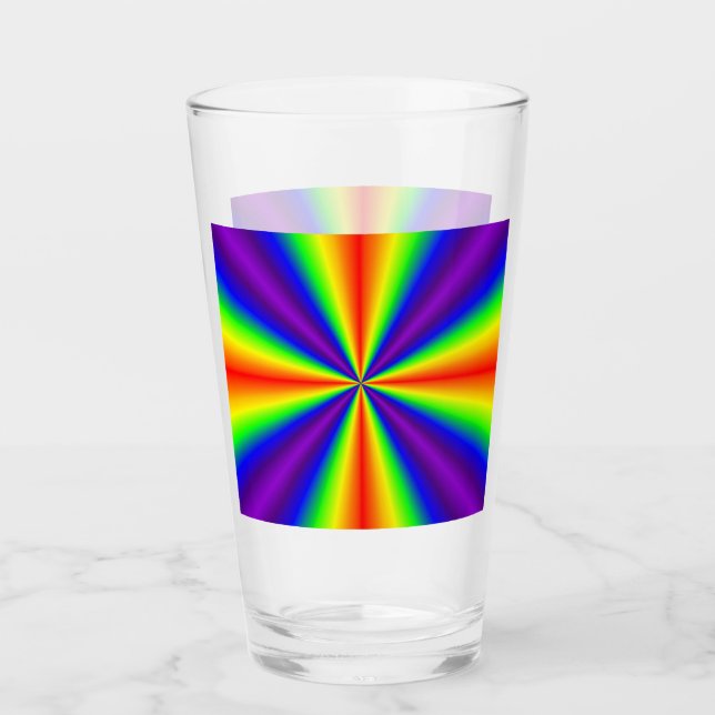 Regnbåge Kor Glass Tumbler Glaskopp (Framsida)
