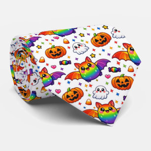 🦇🌈 Regnbåge Kuslig Söt Fest Slips