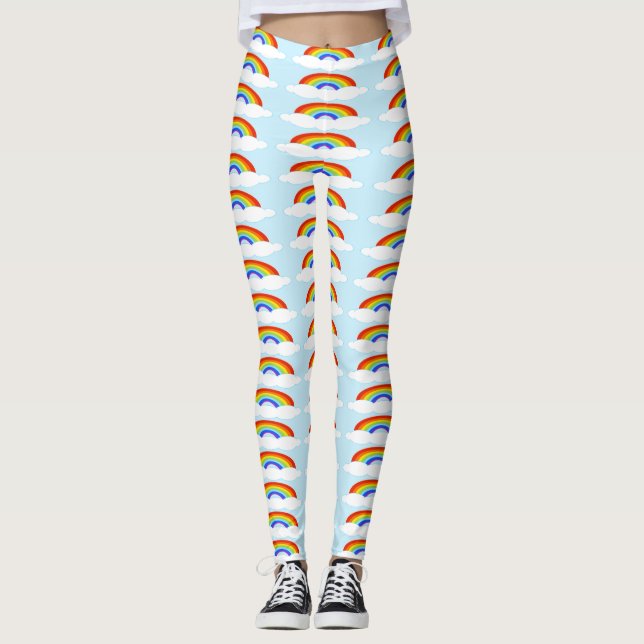 Regnbåge Kvinnors ben Leggings (Framsida)