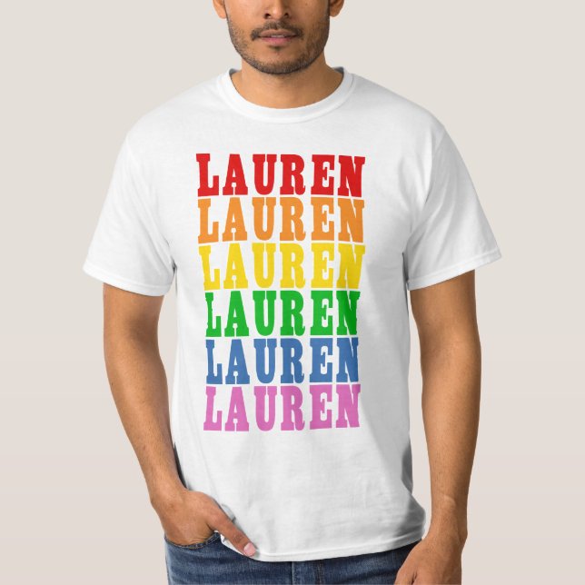 Regnbåge Lauren T Shirt (Framsida)