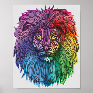 Regnbåge Lejont Pride Poster