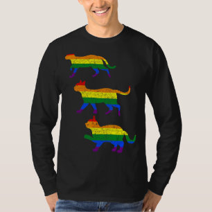 Regnbåge Lgbt Gay Pride Katt Queer Jämlikhet Lgbtq T Shirt