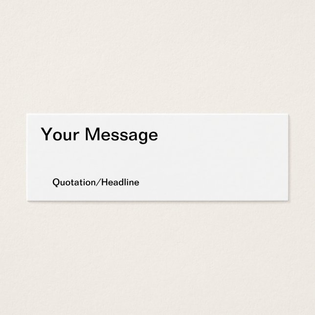 Regnbåge liggande litet visitkort (Framsidan)