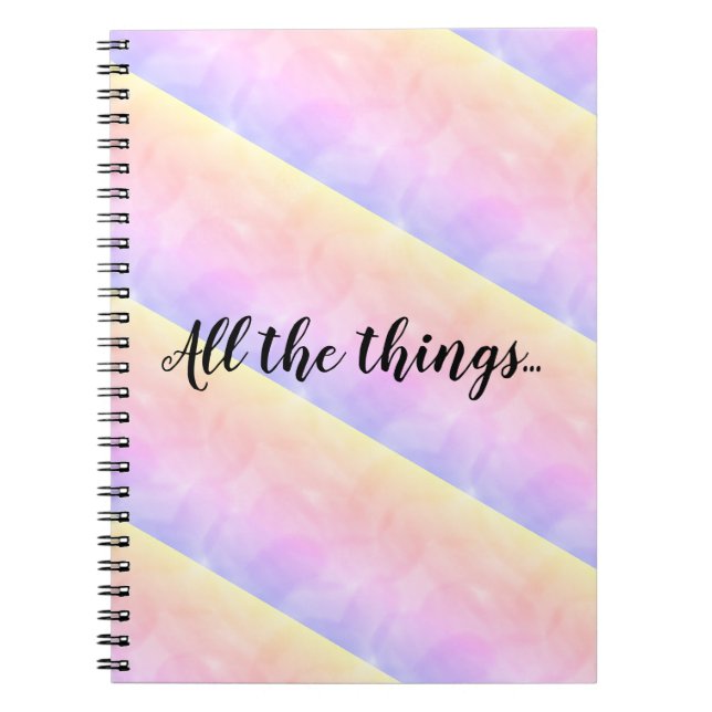 regnbåge linjer anteckningsbok (Framsidan)