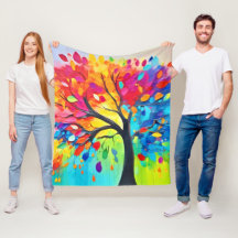 Regnbåge Livets träd-målning