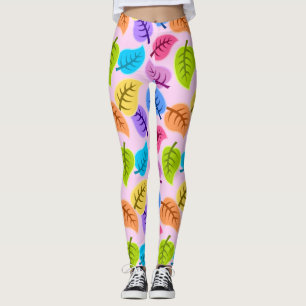 regnbåge löv baljväxter leggings