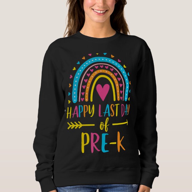 Regnbåge Lycklig förra dagen T Shirt (Framsida)