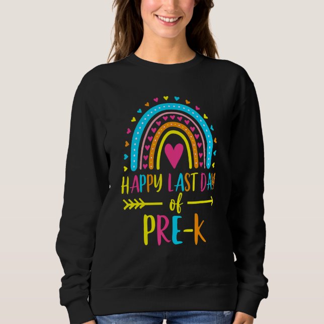 Regnbåge Lycklig förra dagen T Shirt (Framsida)