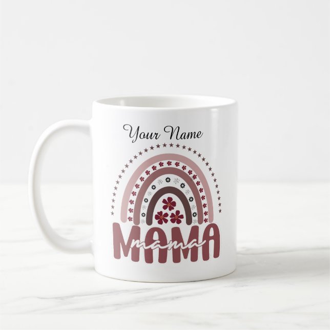 Regnbåge Mamma Kaffemugg (Vänster)