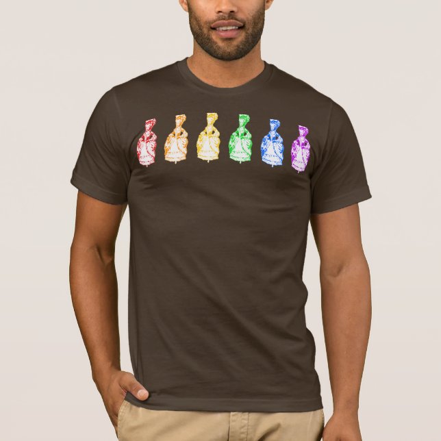 Regnbåge Marie Antoinettes Tee Shirt (Framsida)