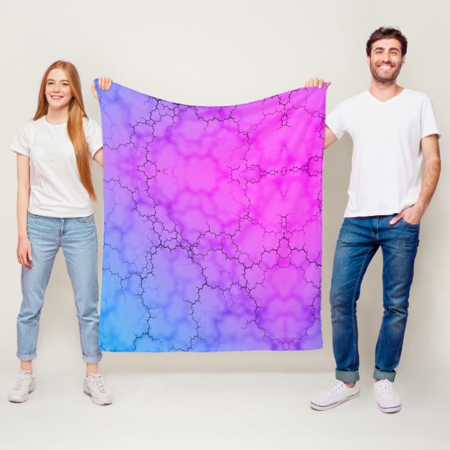 Regnbåge MarLED Heart Fleecefilt (På plats)