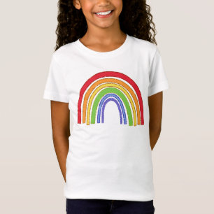 Regnbåge med Faux Glitter T Shirt