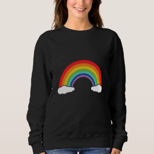 Regnbåge med moln t shirt