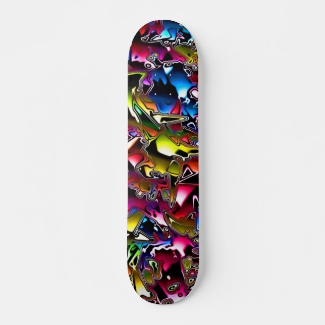Regnbåge Melt Skateboard (Framsida)