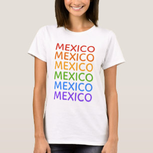 Regnbåge MEXICO-skjortor och jacka Tee