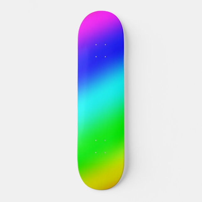 regnbåge mini skateboard bräda 18,5 cm (Framsida)