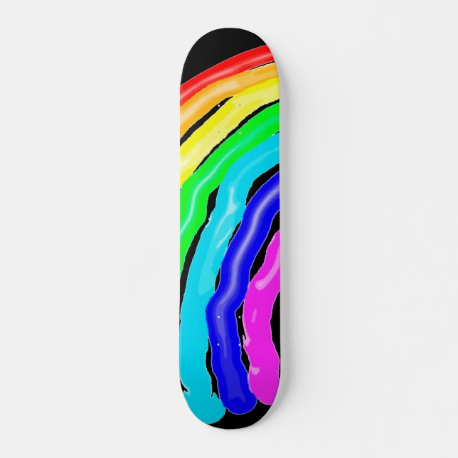 Regnbåge Mini Skateboard Bräda 18,5 Cm (Framsida)