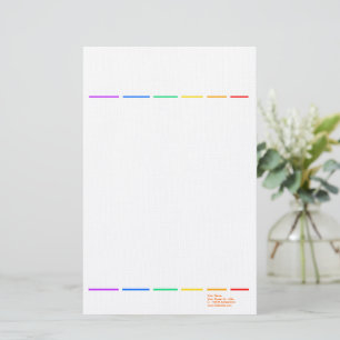 Regnbåge minimal brevpapper