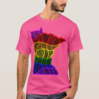 Regnbåge Minnesota Överstorlek T Shirt